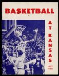 1957-58 Kansas Jayhawks Wilt Chamberlain Allen Field House Basketball Game Program 