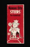 1962-63 Kansas City Steers American Basketball League Press Radio TV Guide