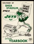 1964 New York Jets Shea Stadium Inaugural Season Official Yearbook