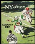 1966 New York Jets Kansas City Chiefs Shea Stadium AFL Game Program