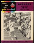 1966 Denver Broncos New York Jets Bears Stadium AFL Game Program