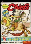1963 Kansas City Chiefs San Diego Chargers Municipal Stadium AFL Game Program