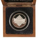 1989 MLB All Star Game Commemorative Silver Medallion w/ Hinged Wooden Display Case