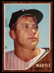 1962 Mickey Mantle New York Yankees Topps #200 Trading Card