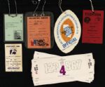 1975-81 Merle Harmon Press Credential Collection - Lot of 22 w/ World Series, Olympics & More