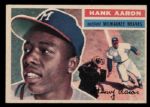 1956 Hank Aaron Milwaukee Braves Topps #31 Trading Card