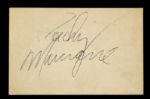 1957 Rocky Marciano World Heavyweight Champion Signed 5" x 7.5" Sheet (JSA)