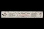 1958 Milwaukee Braves County Stadium Home Schedule Ruler