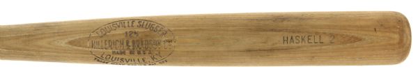 1921-31 Haskell 2 H&B Louisville Slugger Professional Model Game Used Bat (MEARS LOA)