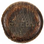 1911-16 Sweeny Sidewritten J.F. Hillerich & Son Co. Professional Model Game Used Bat (MEARS LOA)