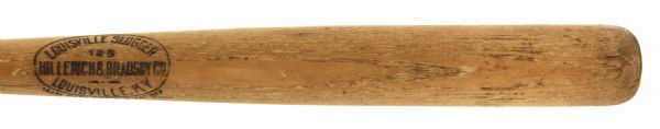 1923 Thomas J. Conway Kingsport Indians H&B Louisville Slugger Professional Model Game Used Bat (MEARS LOA) Sidewritten "T.J. Conway 4-24-23 Kingsport B.B.C." 