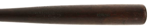 1921-31 Munday Sidewritten H&B Louisville Slugger Professional Model Game Used Bat (MEARS LOA)