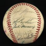1985 Milwaukee Brewers Team Signed Baseball w/ 28 Signatures Including Robin Yount, Paul Molitor, Rollie Fingers & More (JSA)