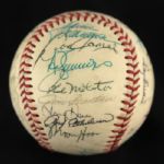 1985 Milwaukee Brewers Team Signed Baseball w/ 28 Signatures Including Robin Yount, Paul Molitor, Rollie Fingers & More (JSA)