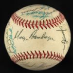 1985 Milwaukee Brewers Team Signed Baseball w/ 28 Signatures Including Robin Yount, Paul Molitor, Rollie Fingers & More (JSA)