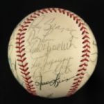 1985 Milwaukee Brewers Team Signed Baseball w/ 28 Signatures Including Robin Yount, Paul Molitor, Rollie Fingers & More (JSA)