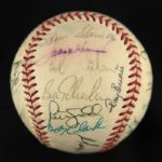 1985 Milwaukee Brewers Team Signed Baseball w/ 28 Signatures Including Robin Yount, Paul Molitor, Rollie Fingers & More (JSA)