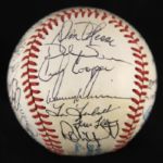 1986 Milwaukee Brewers Team Signed OAL Brown Baseball w/ 34 Signatures Including Paul Molitor, Robin Yount, Cecil Cooper & More (JSA)
