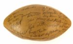 1962 Green Bay Packers World Champions Signed The Duke Football w/ 39 Signatures Including Starr, Nitschke, Hornung & More (JSA Full Letter)