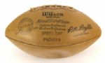1962 Green Bay Packers World Champions Signed The Duke Football w/ 39 Signatures Including Starr, Nitschke, Hornung & More (JSA Full Letter)