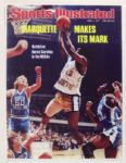 1977 circa Marquette Warriors Medalist Sand Knit Basketball Trunks