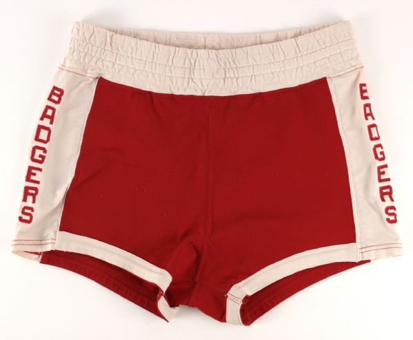 1974-75 circa Wisconsin Badgers Game Worn Basketball Trunks (MEARS LOA)