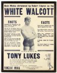 1922 Bob Moha Christened White Walcott and Tony Lukes 20" x 26" Print