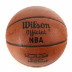 1969-70 Near Mint Milwaukee Bucks Team Signed Official NBA Basketball w/ 16 Signatures Including a Rookie Lew Alcindor (JSA)