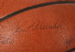 1969-70 Near Mint Milwaukee Bucks Team Signed Official NBA Basketball w/ 16 Signatures Including a Rookie Lew Alcindor (JSA)
