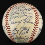 1972 Milwaukee Brewers Team Signed OAL Cronin Baseball w/ 24 Signatures Including Del Crandall, Harvey Kuenn, George Scott & More (JSA)