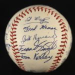 1964 Charleston Indians Team Signed Official Eastern League Baseball w/ 16 Signatures (MEARS LOA)