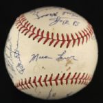 1964 Charleston Indians Team Signed Official Eastern League Baseball w/ 16 Signatures (MEARS LOA)