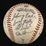 1964 Charleston Indians Team Signed Official Eastern League Baseball w/ 16 Signatures (MEARS LOA)