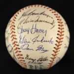 1968 Baltimore Orioles Team Signed Baseball w/ 26 Signatures Including Earl Weaver, Frank Robinson, Brooks Robinson & More (JSA)