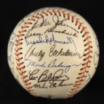 1968 Baltimore Orioles Team Signed Baseball w/ 26 Signatures Including Earl Weaver, Frank Robinson, Brooks Robinson & More (JSA)