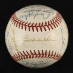 1990 Milwaukee Brewers Team Signed OAL Brown Baseball w/ 26 Signatures Including Robin Yount, Paul Molitor, Teddy Higuera & More (JSA)