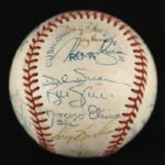 1990 Milwaukee Brewers Team Signed OAL Brown Baseball w/ 26 Signatures Including Robin Yount, Paul Molitor, Teddy Higuera & More (JSA)