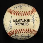 1972-74 Milwaukee Brewers Team Signed Baseball w/ 22 Signatures Including Del Crandall, Harvey Kuenn & More (JSA)
