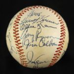 1972-74 Milwaukee Brewers Team Signed Baseball w/ 22 Signatures Including Del Crandall, Harvey Kuenn & More (JSA)