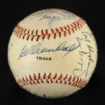 1972-74 Milwaukee Brewers Team Signed Baseball w/ 22 Signatures Including Del Crandall, Harvey Kuenn & More (JSA)