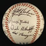 1968 Detroit Tigers World Series Champions Team Signed Baseball w/ 25 Signatures Including Al Kaline, Denny McClain & More (JSA)