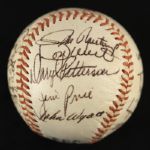 1968 Detroit Tigers World Series Champions Team Signed Baseball w/ 25 Signatures Including Al Kaline, Denny McClain & More (JSA)