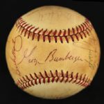 1979 Milwaukee Brewers Team Signed OAL MacPhail Baseball w/ 25 Signatures Including Paul Molitor, Robin Yount, Harvey Kuenn & More (JSA)