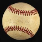 1984-89 Billy Martin New York Yankees Single Signed OAL Brown Baseball (JSA)