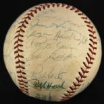 1971 New York Yankees Team Signed OAL Cronin Baseball w/ 26 Signatures Including Thurman Munson, Elston Howard, Roy White & More (JSA)