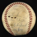 1971 New York Yankees Team Signed OAL Cronin Baseball w/ 26 Signatures Including Thurman Munson, Elston Howard, Roy White & More (JSA)