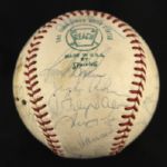1971 New York Yankees Team Signed OAL Cronin Baseball w/ 26 Signatures Including Thurman Munson, Elston Howard, Roy White & More (JSA)