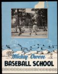 1959-61 Mickey Owen Cardinals/Dodgers/Cubs Signed Baseball School Brochure and Postcards - Lot of 3 (JSA)
