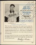 1959-61 Mickey Owen Cardinals/Dodgers/Cubs Signed Baseball School Brochure and Postcards - Lot of 3 (JSA)