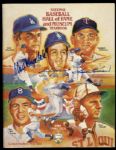 1984 Don Drysdale Harmon Killebrew Luis Aparicio Signed Hall of Fame Yearbook (JSA)